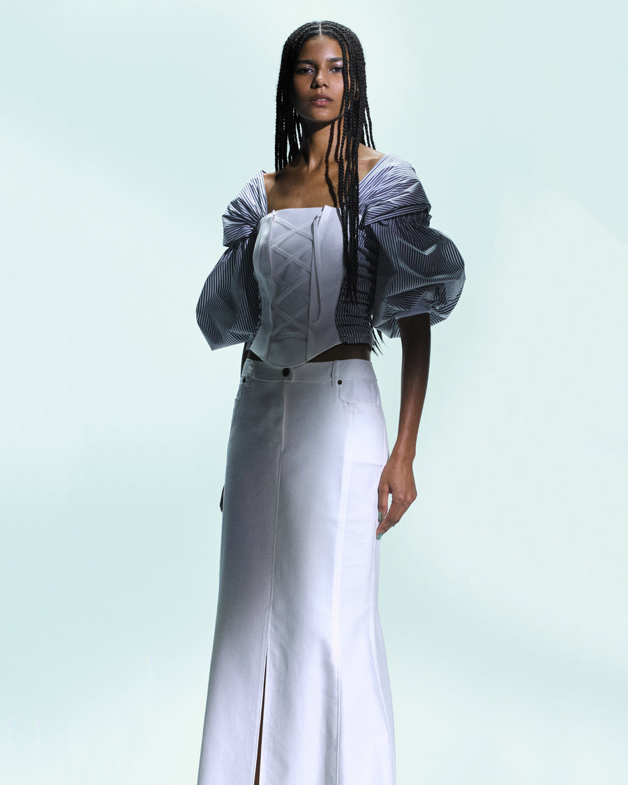 코튼 레이온 트윌 롱 스커트 / Cotton Rayon Twill Long Skirt