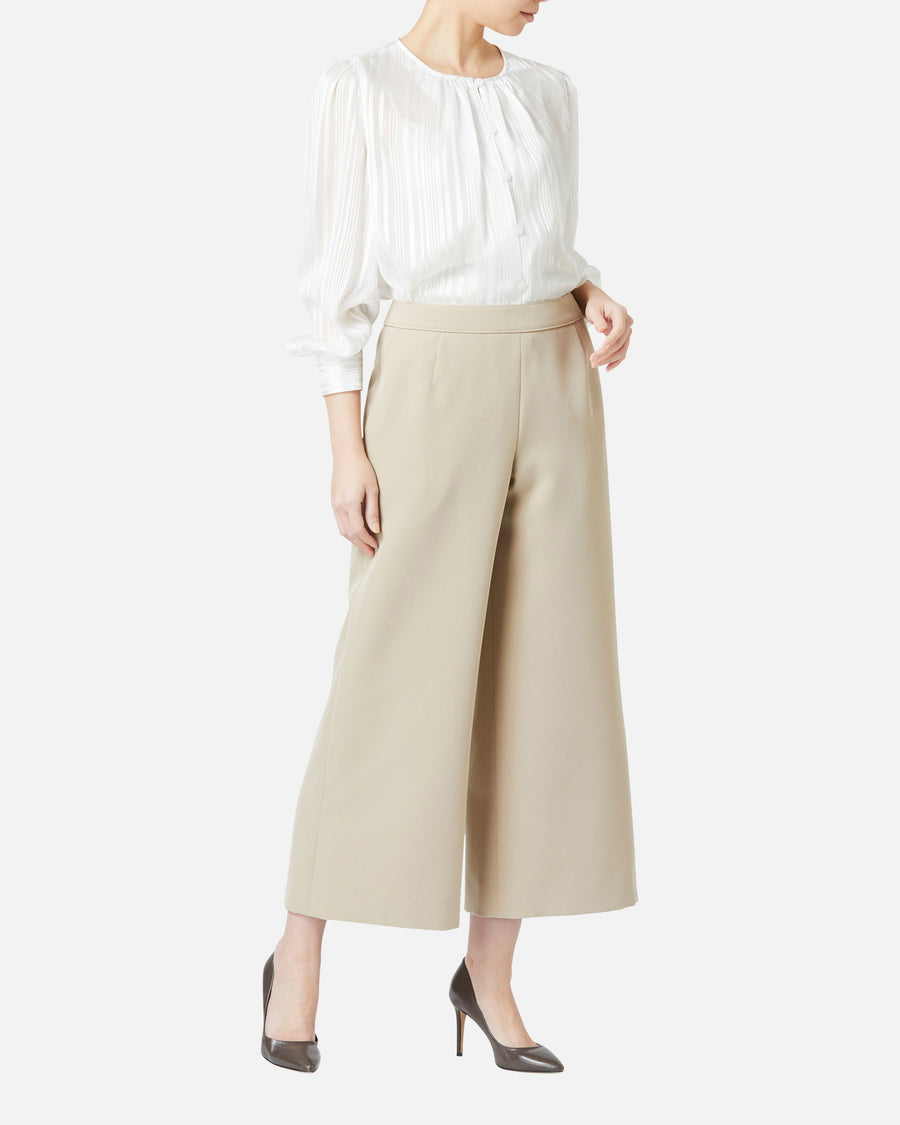 스트레치 크레페 와이드 팬츠 / Wide Stretch Crepe Pants