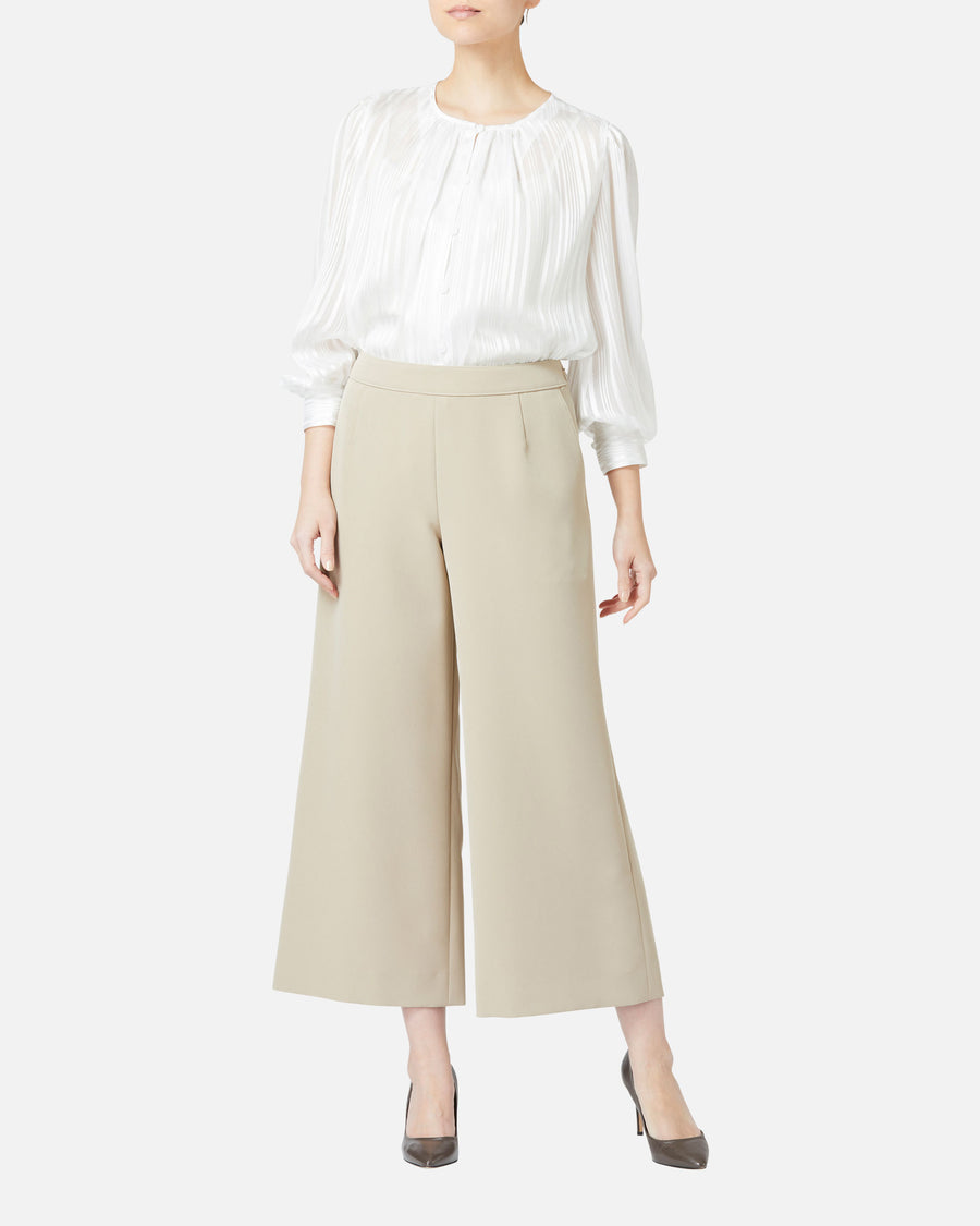 스트레치 크레페 와이드 팬츠 / Wide Stretch Crepe Pants
