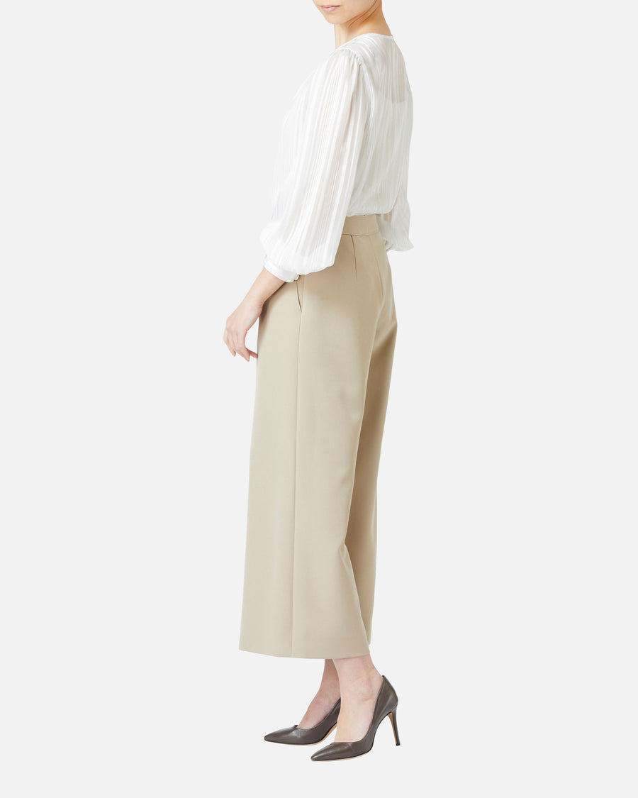 스트레치 크레페 와이드 팬츠 / Wide Stretch Crepe Pants