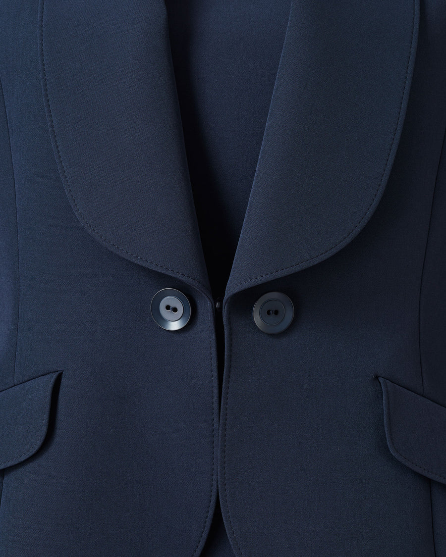 스트레치 크레페 숄 컬러 재킷 / Shawl Lapel Stretch Crepe Jacket