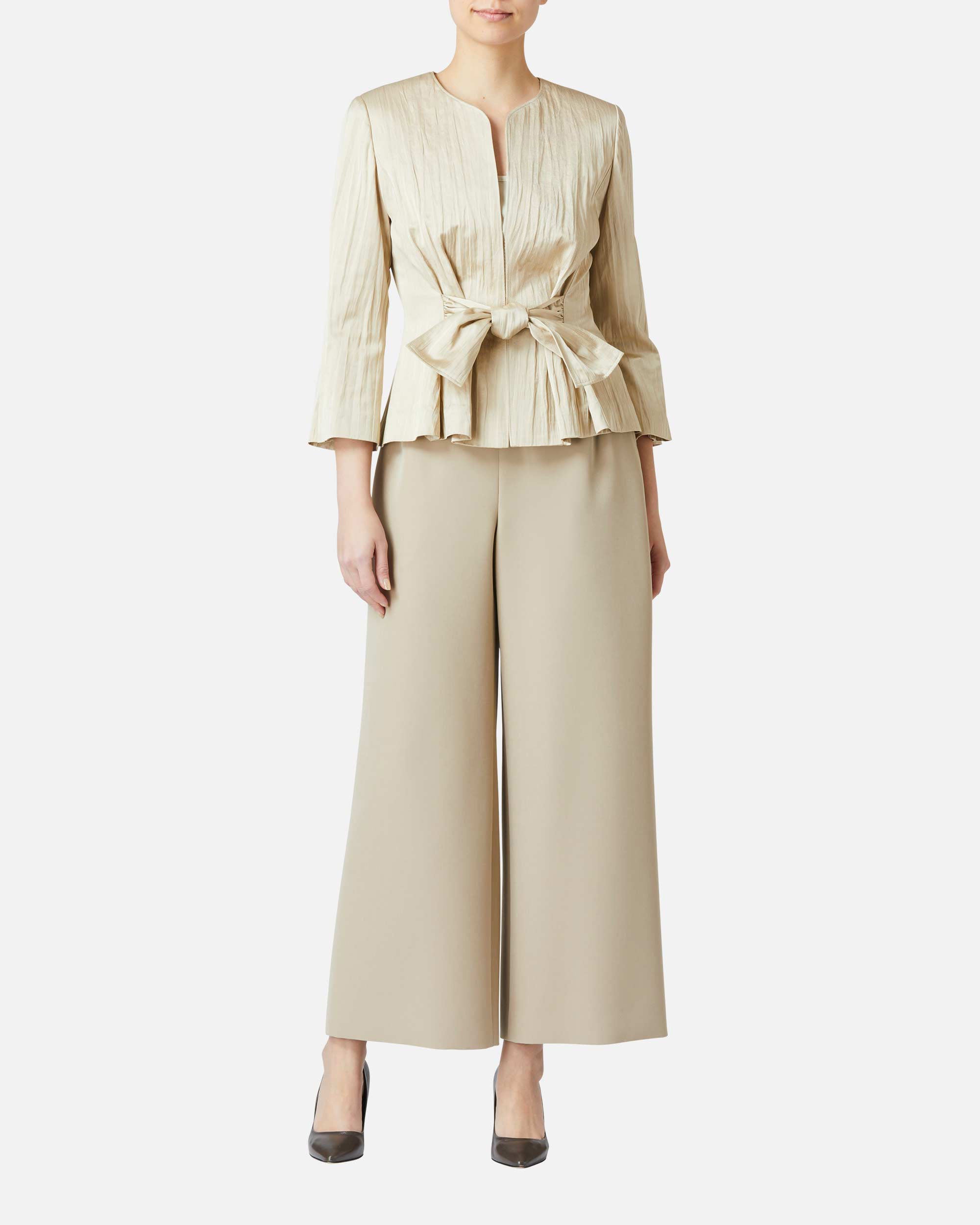 스트레치 크레페 와이드 팬츠 / Wide Stretch Crepe Pants