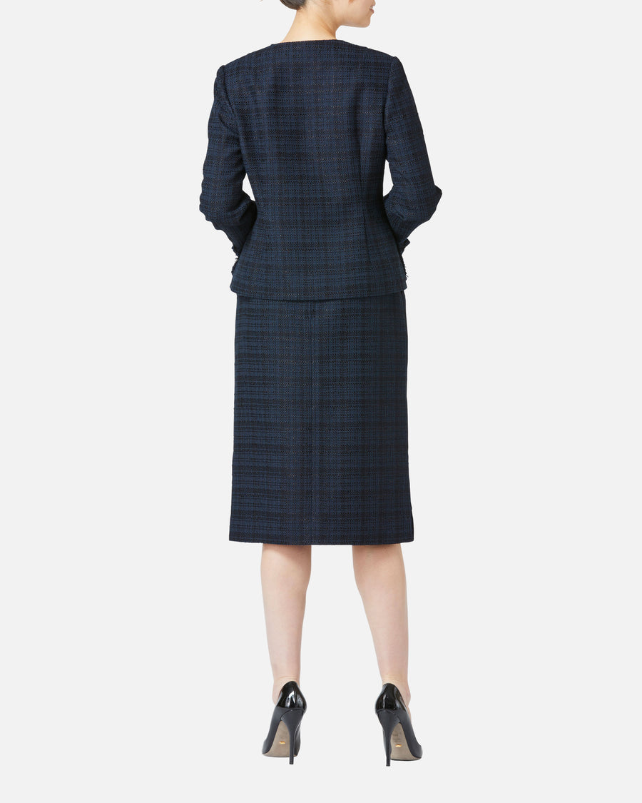 스트레치 크레페 사이드 슬릿 스커트 / Stretch Crepe Side Slit Skirt