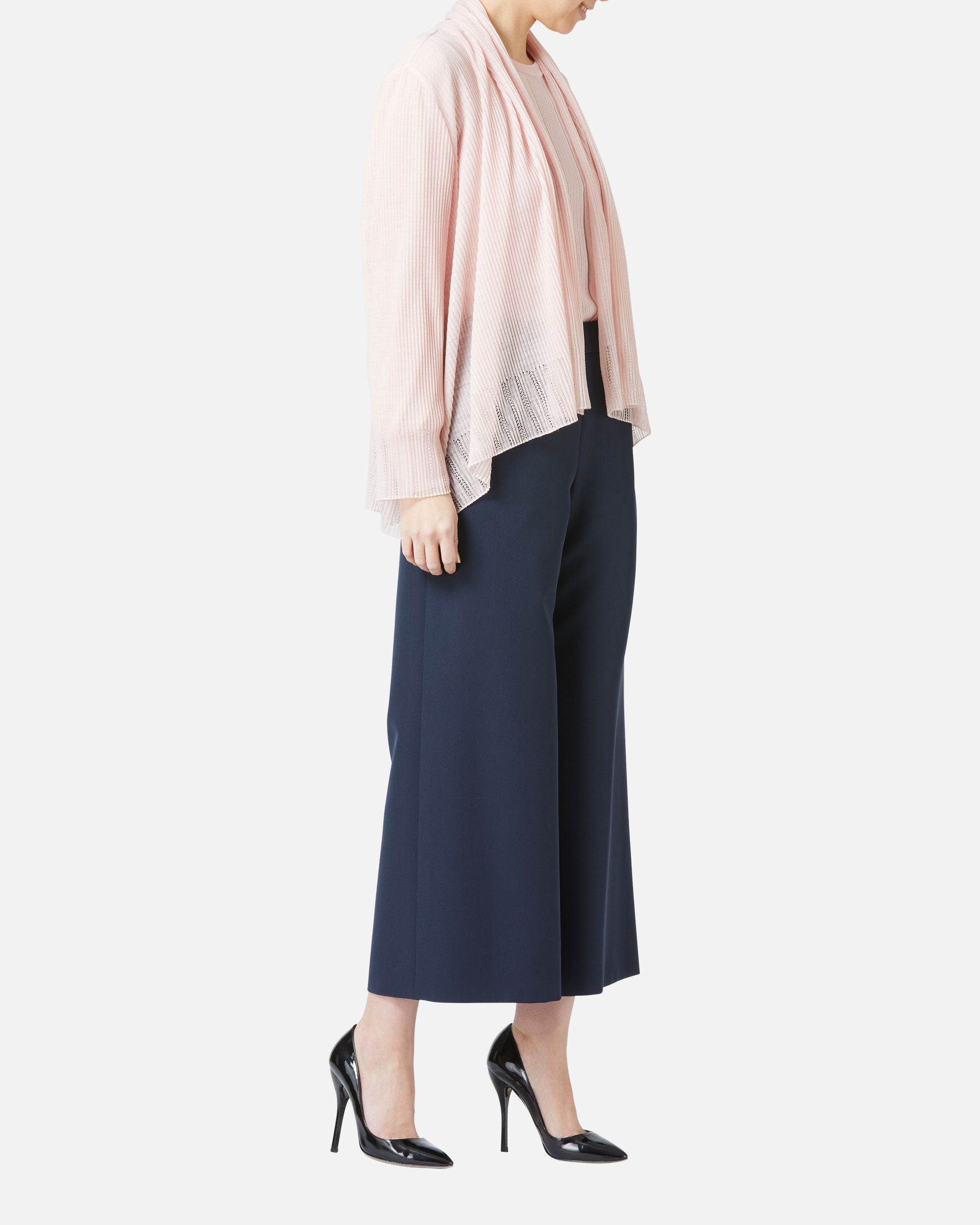스트레치 크레페 와이드 팬츠 / Wide Stretch Crepe Pants