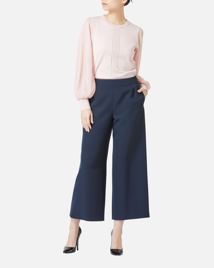 스트레치 크레페 와이드 팬츠 / Wide Stretch Crepe Pants