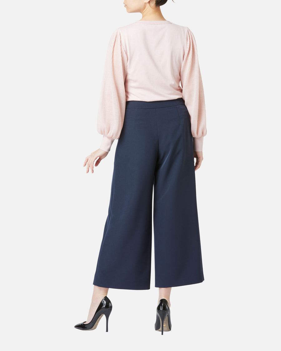 주름 소매 니트 풀오버 / Pleated Sleeve Knit Pullover