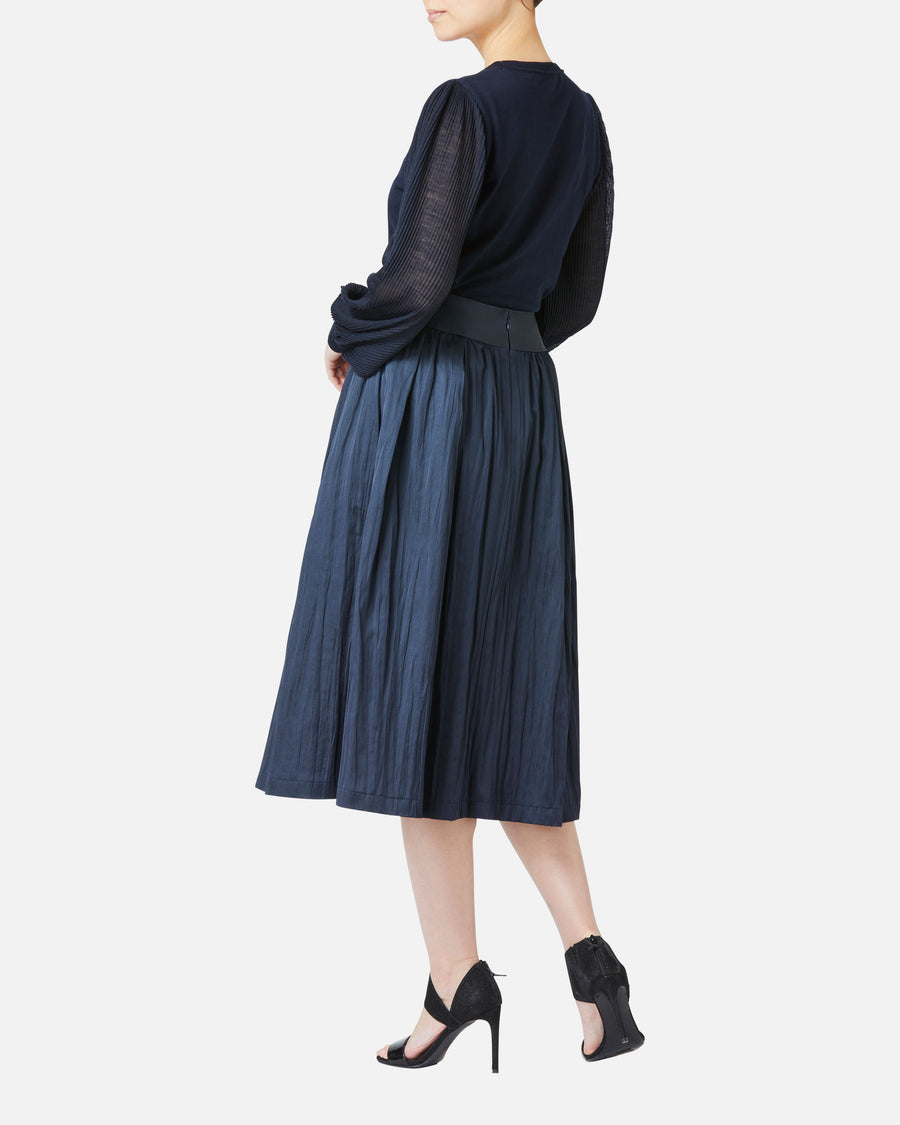 주름 소매 니트 풀오버 / Pleated Sleeve Knit Pullover