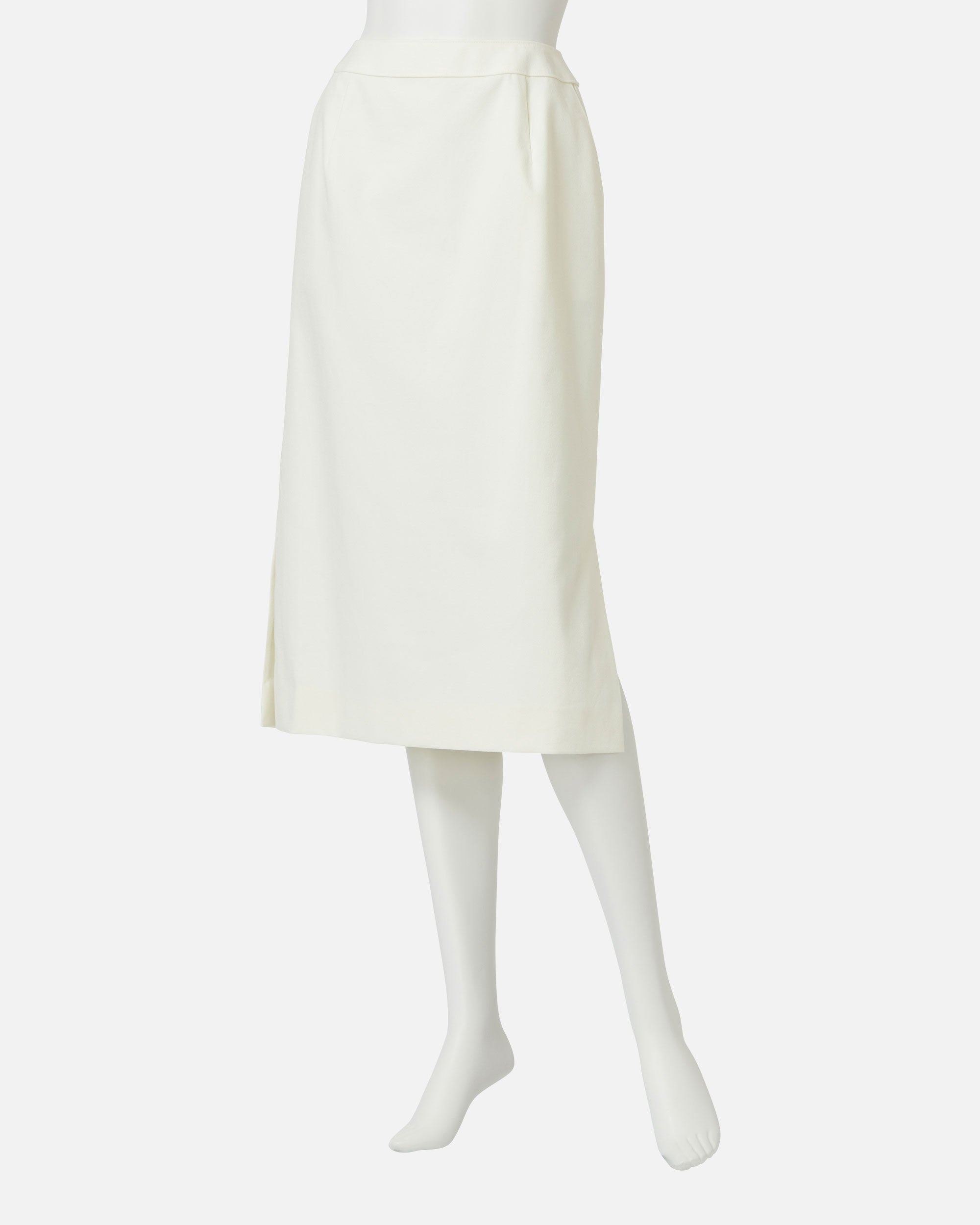 스트레치 크레페 사이드 슬릿 스커트 / Stretch Crepe Side Slit Skirt