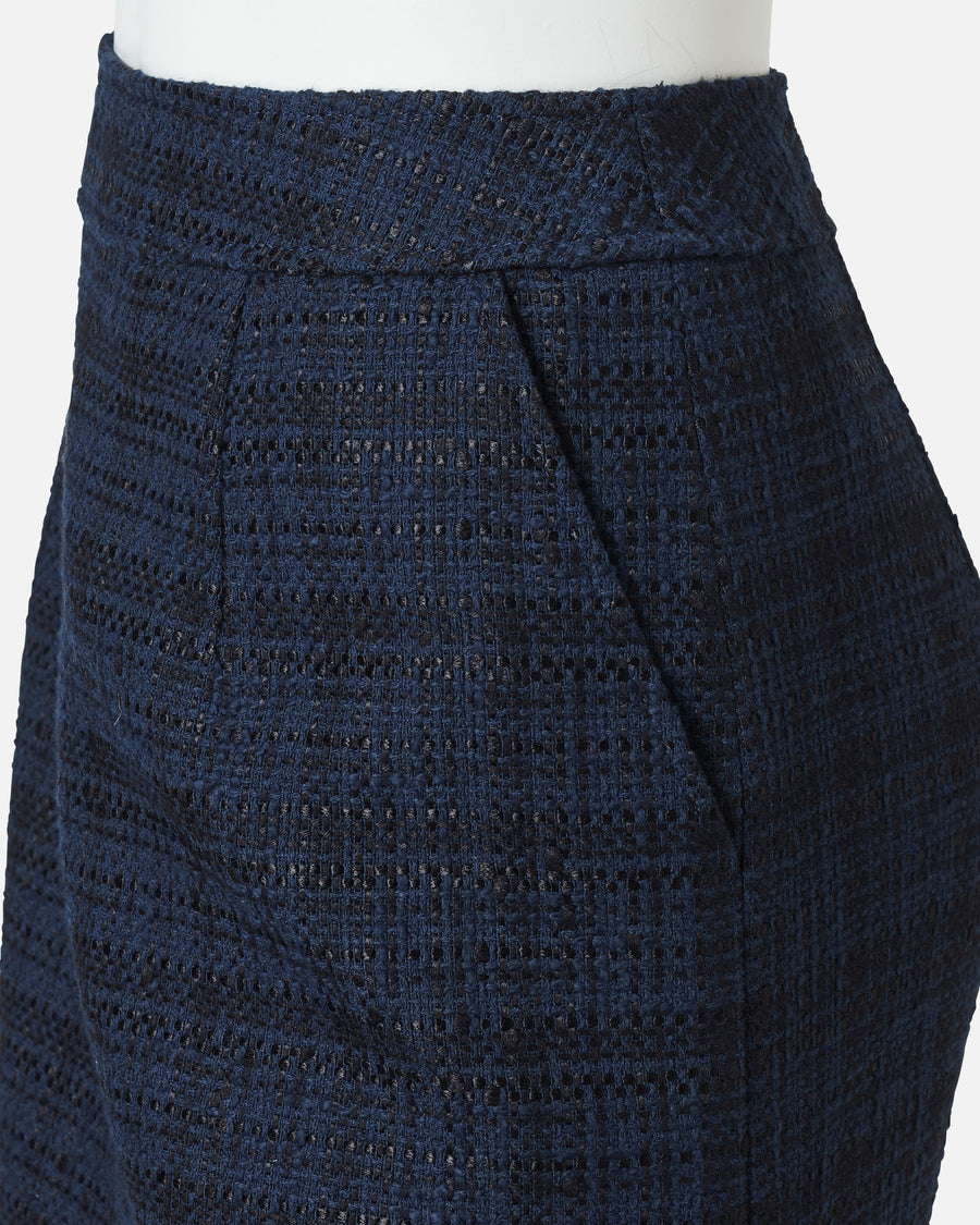스트레치 크레페 사이드 슬릿 스커트 / Stretch Crepe Side Slit Skirt