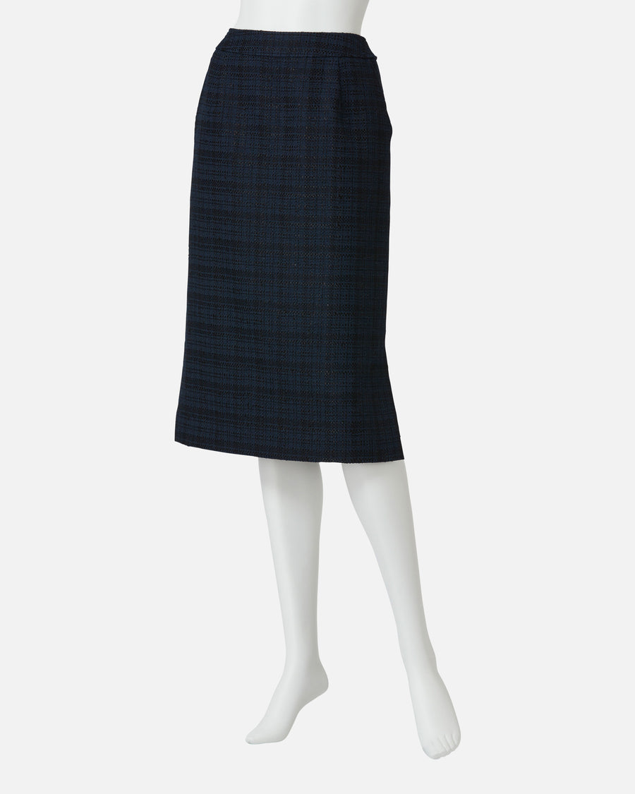 스트레치 크레페 사이드 슬릿 스커트 / Stretch Crepe Side Slit Skirt