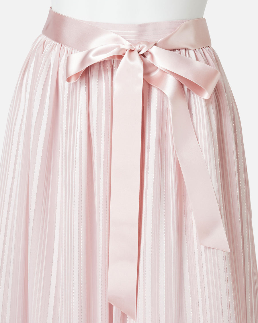 쉬폰 새틴 개더 스커트 / Gathered Chiffon Satin Skirt