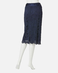 러셀 레이스 타이트 스커트 / Raschel Lace Straight Skirt