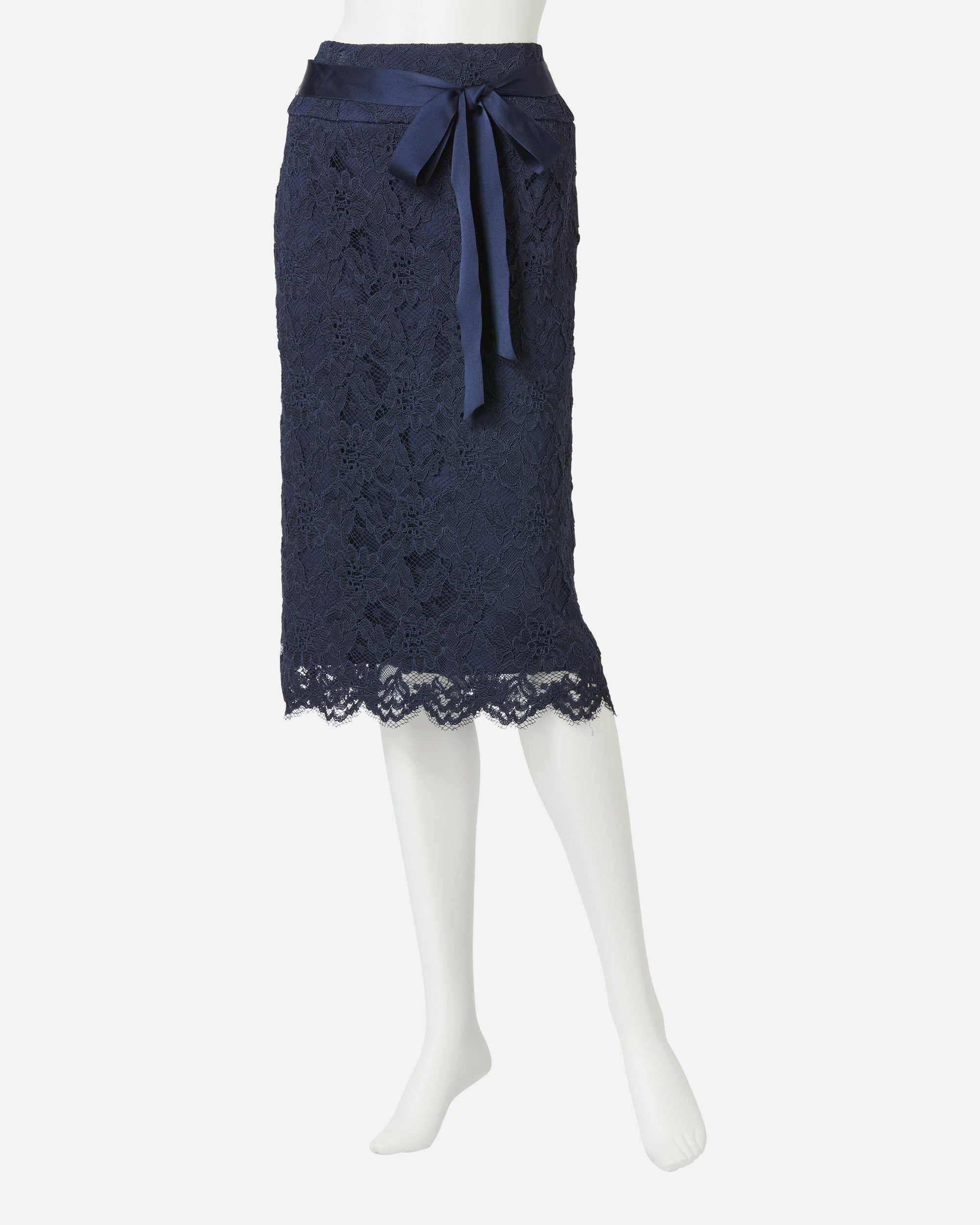 러셀 레이스 타이트 스커트 / Raschel Lace Straight Skirt
