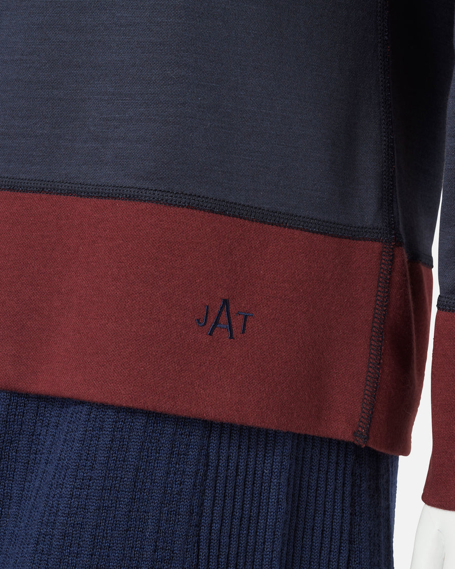 실크 코튼 저지 리버시블 풀오버 / Reversible Silk Cotton Jersey Pullover