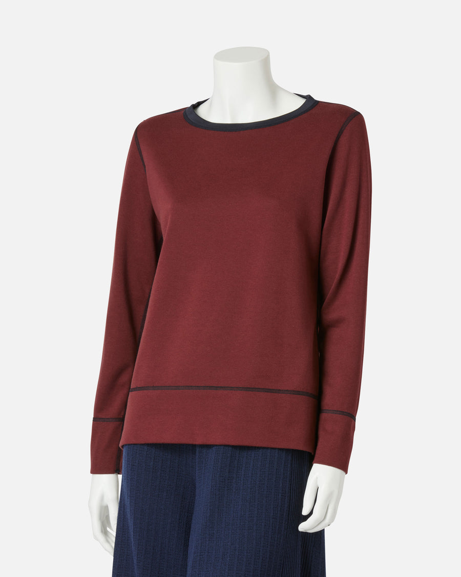 실크 코튼 저지 리버시블 풀오버 / Reversible Silk Cotton Jersey Pullover