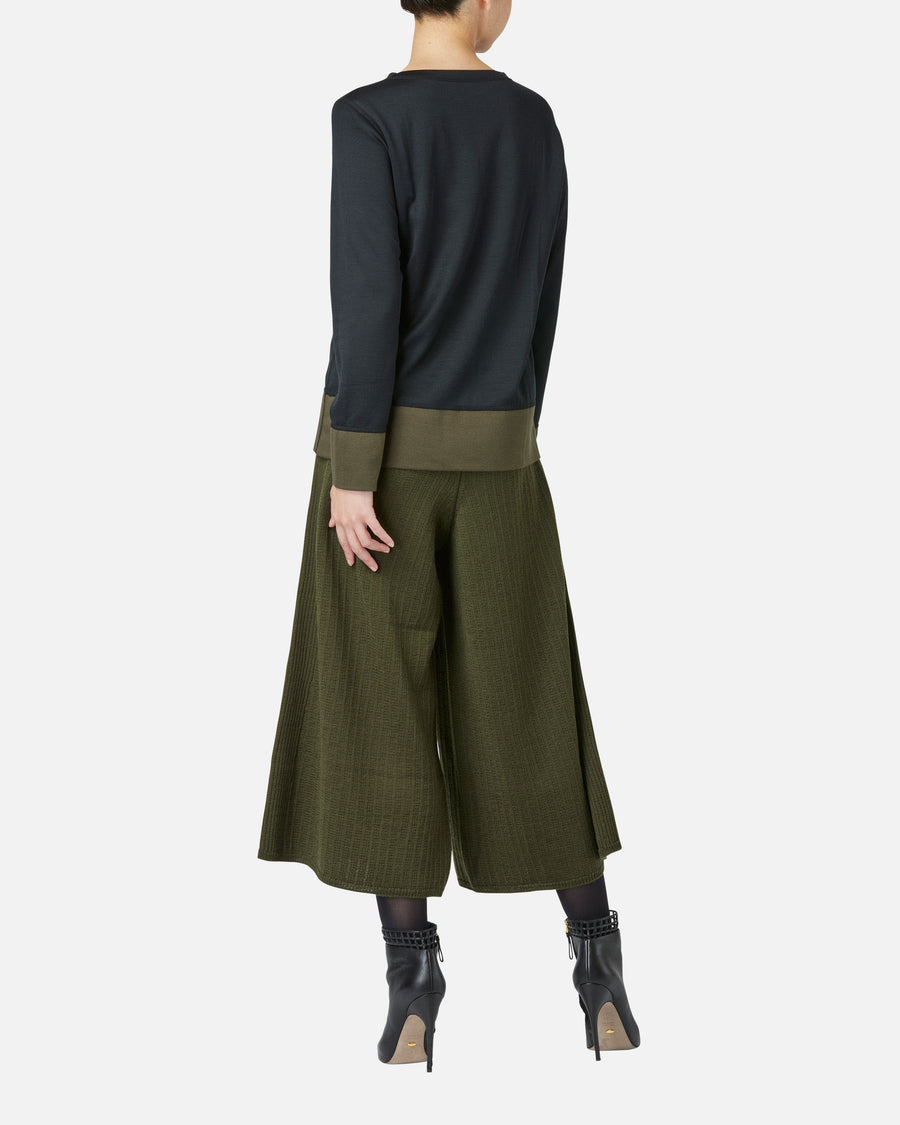 실크 코튼 저지 리버시블 풀오버 / Reversible Silk Cotton Jersey Pullover