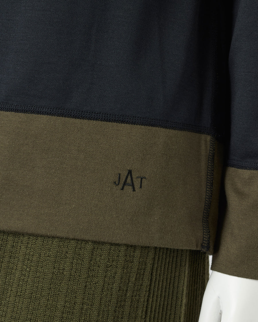 실크 코튼 저지 리버시블 풀오버 / Reversible Silk Cotton Jersey Pullover