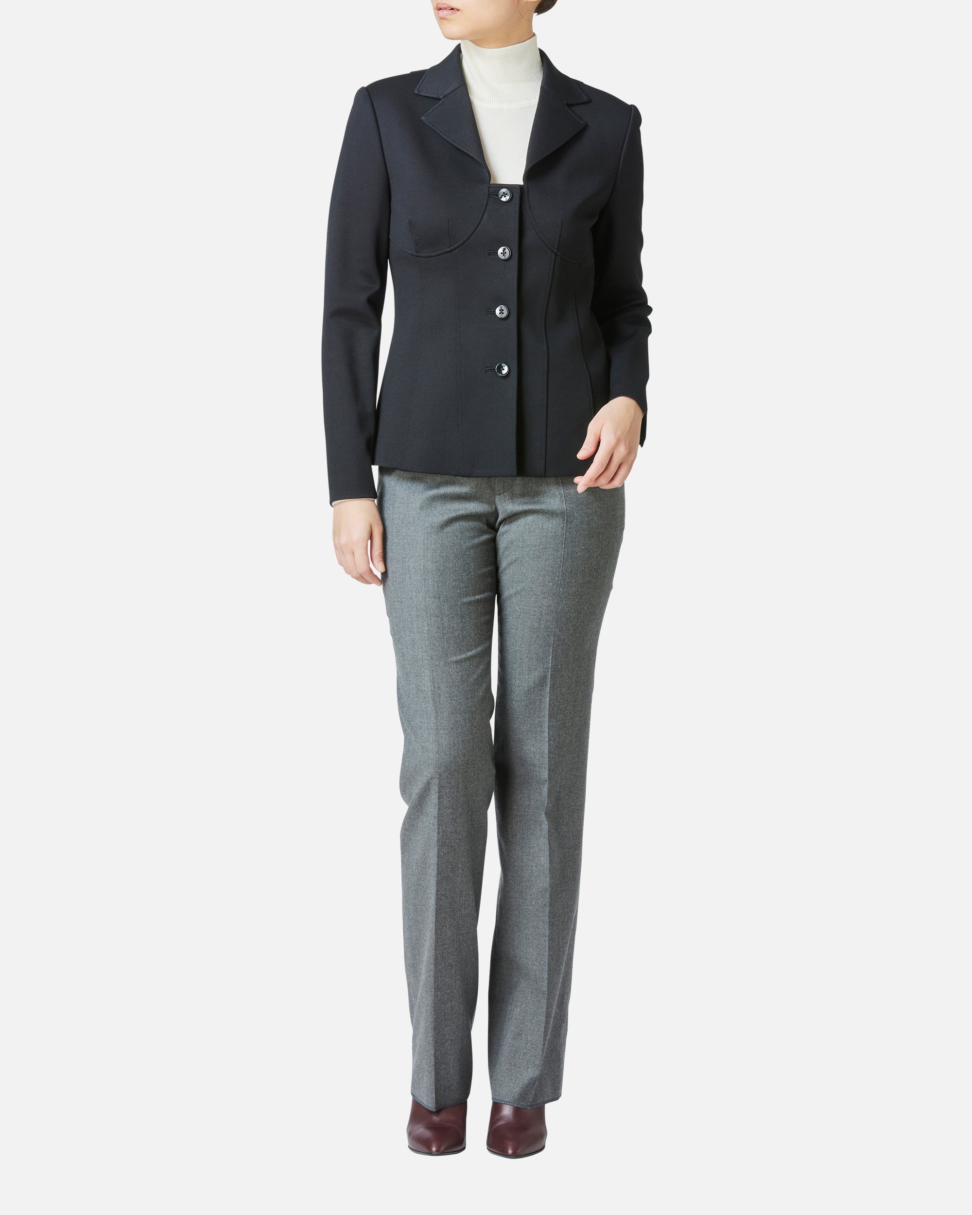 울 캐시미어 하이넥 풀오버 / Wool Cashmere High-Neck Pullover