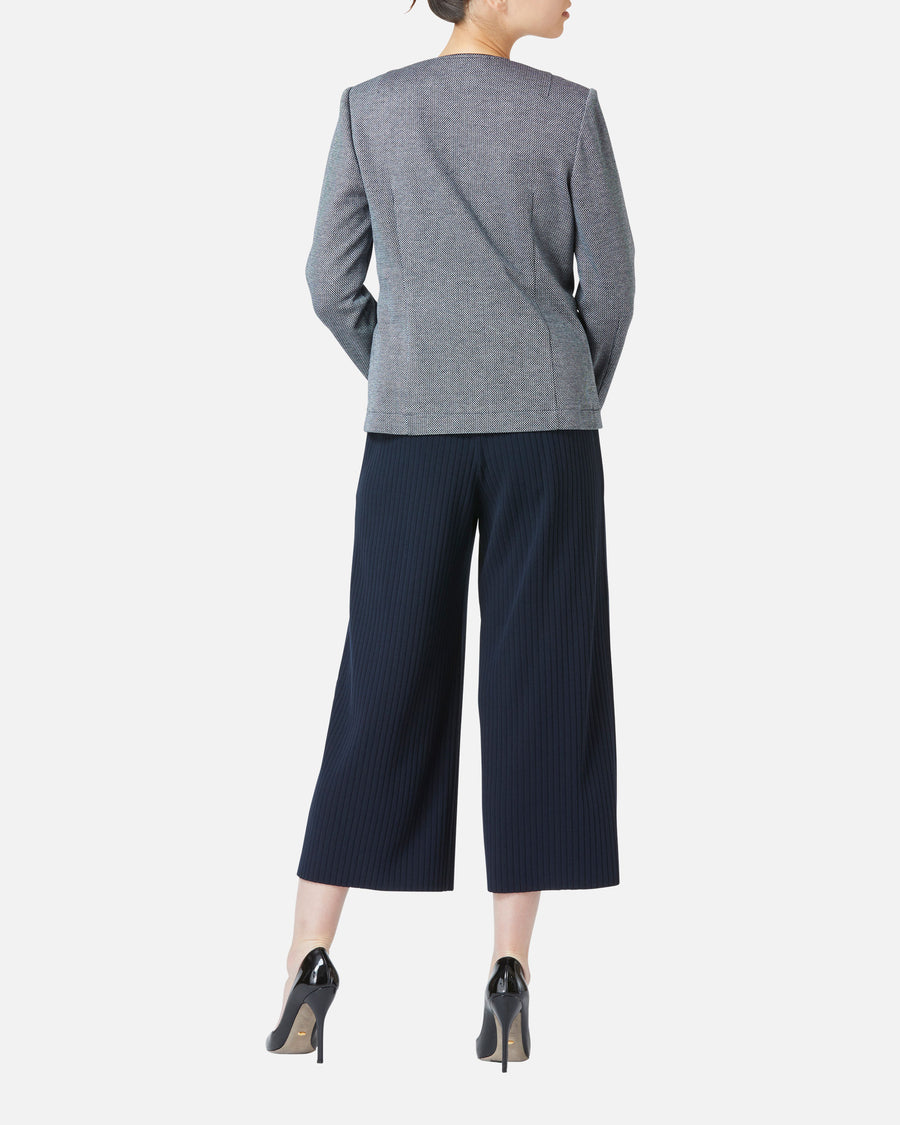 코튼 자카드 더블 저지 재킷