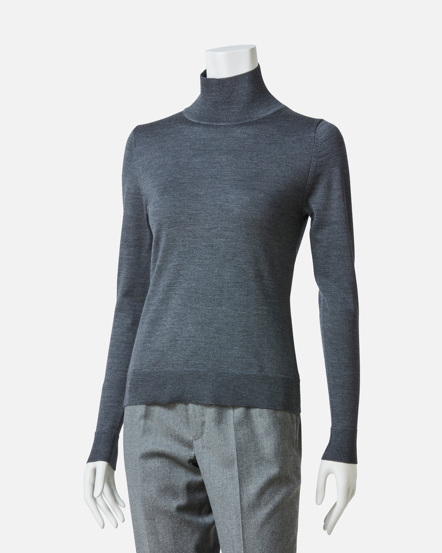 울 캐시미어 하이넥 풀오버 / Wool Cashmere High-Neck Pullover