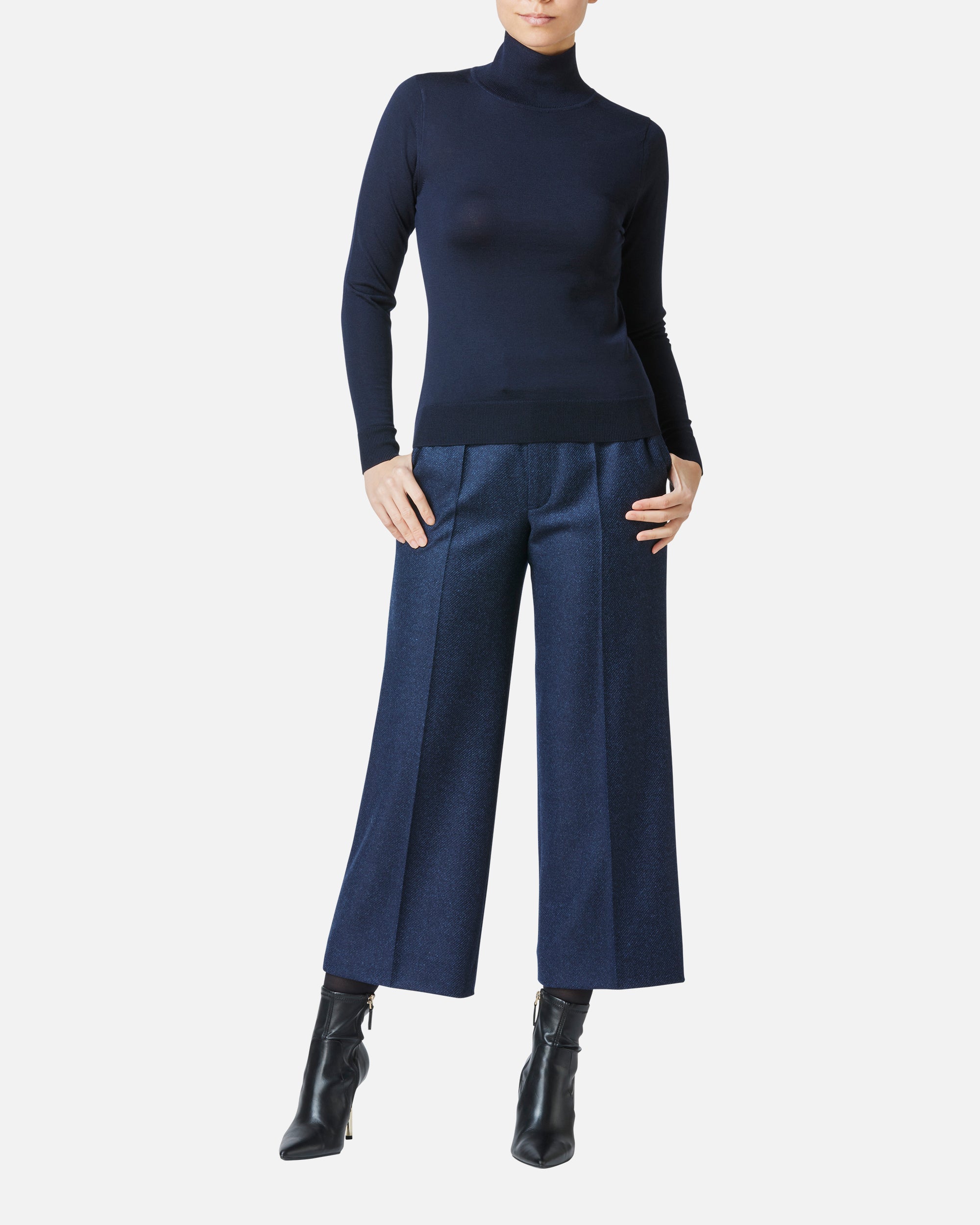 울 캐시미어 하이넥 풀오버 / Wool Cashmere High-Neck Pullover