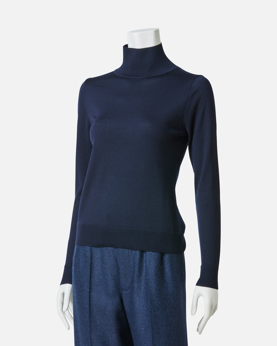울 캐시미어 하이넥 풀오버 / Wool Cashmere High-Neck Pullover