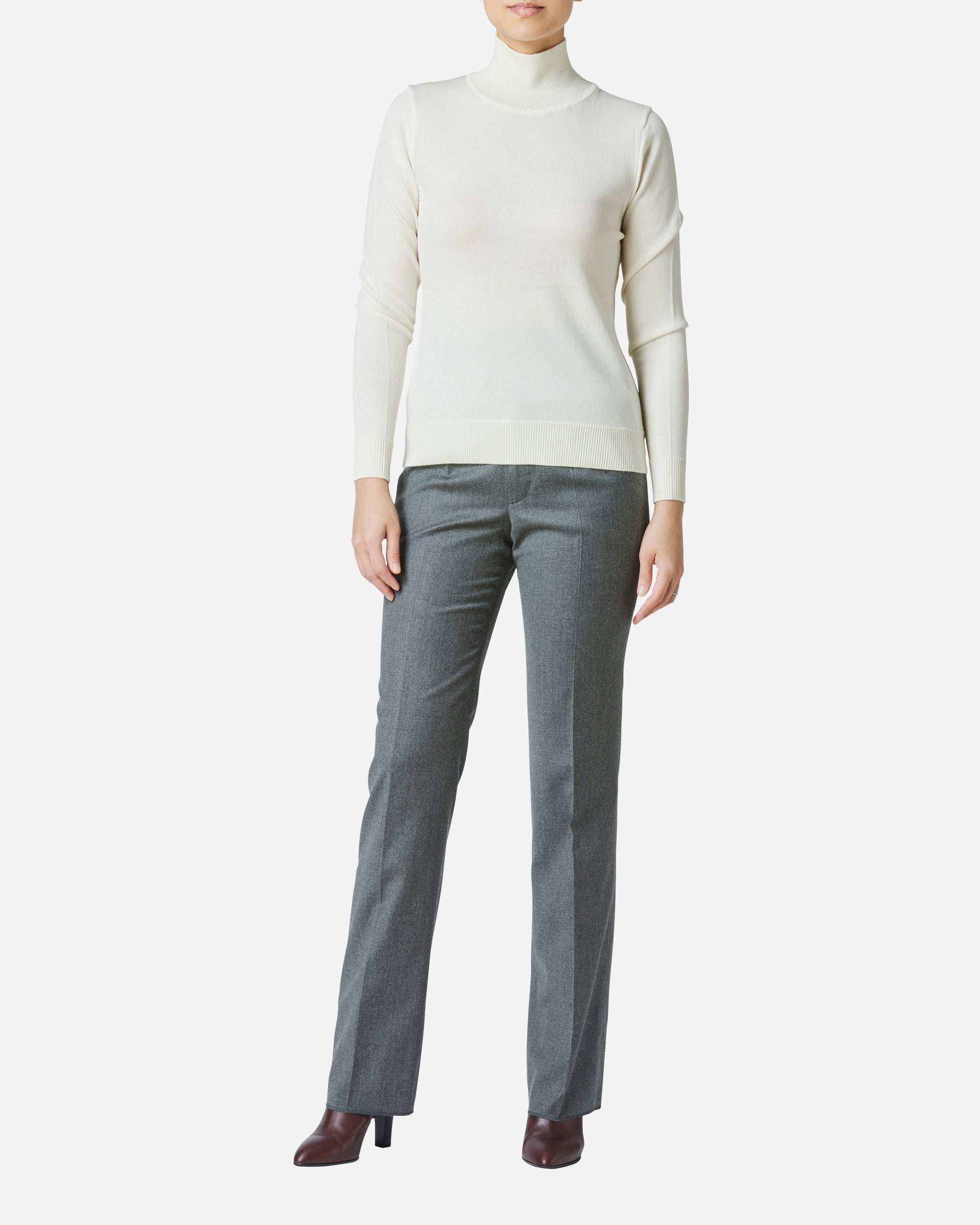 울 캐시미어 하이넥 풀오버 / Wool Cashmere High-Neck Pullover