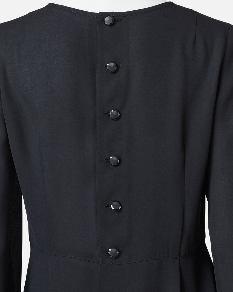 프론트 택 조젯 블라우스 / Pleated Front Blouse