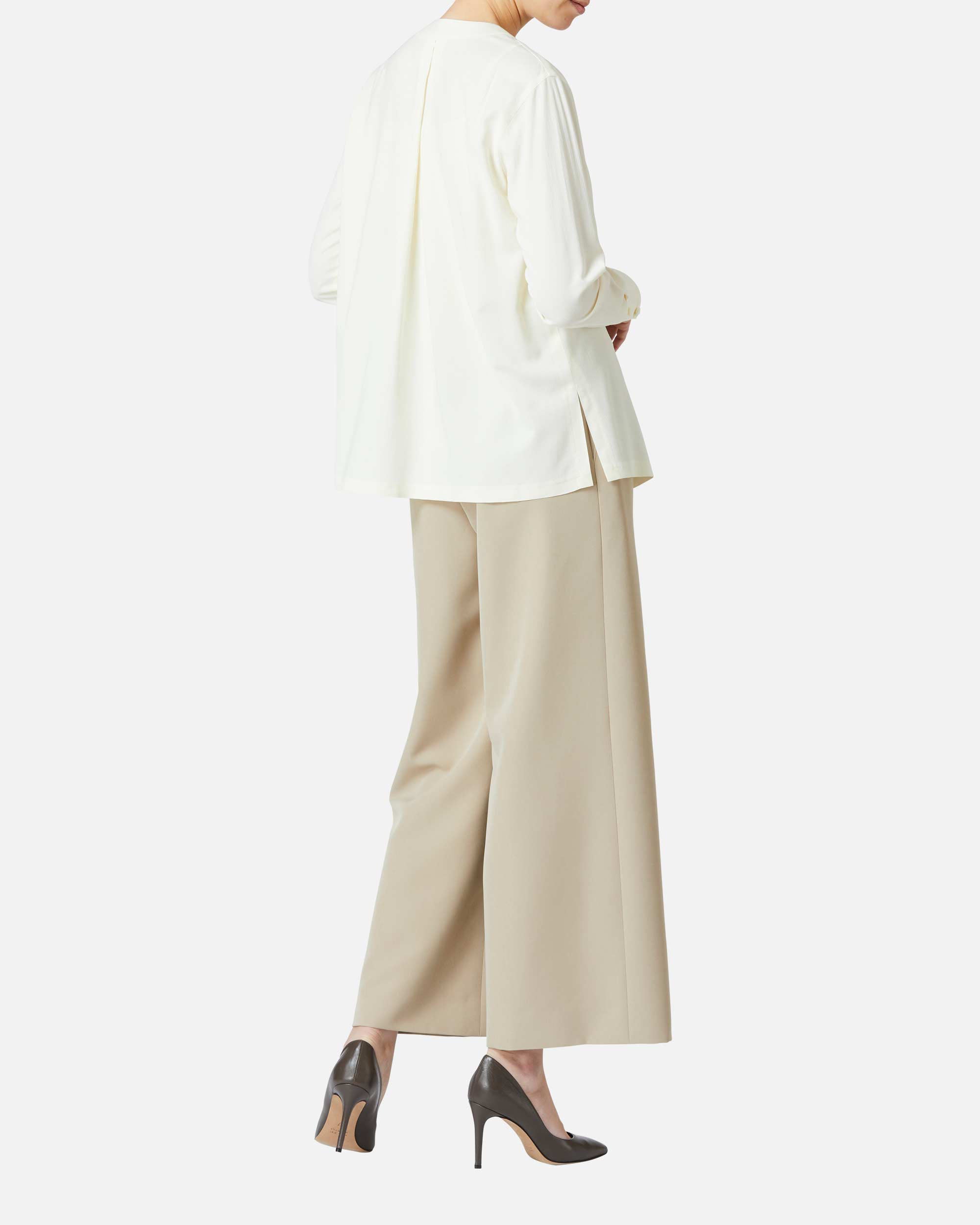 스트레치 크레페 와이드 팬츠 / Wide Stretch Crepe Pants