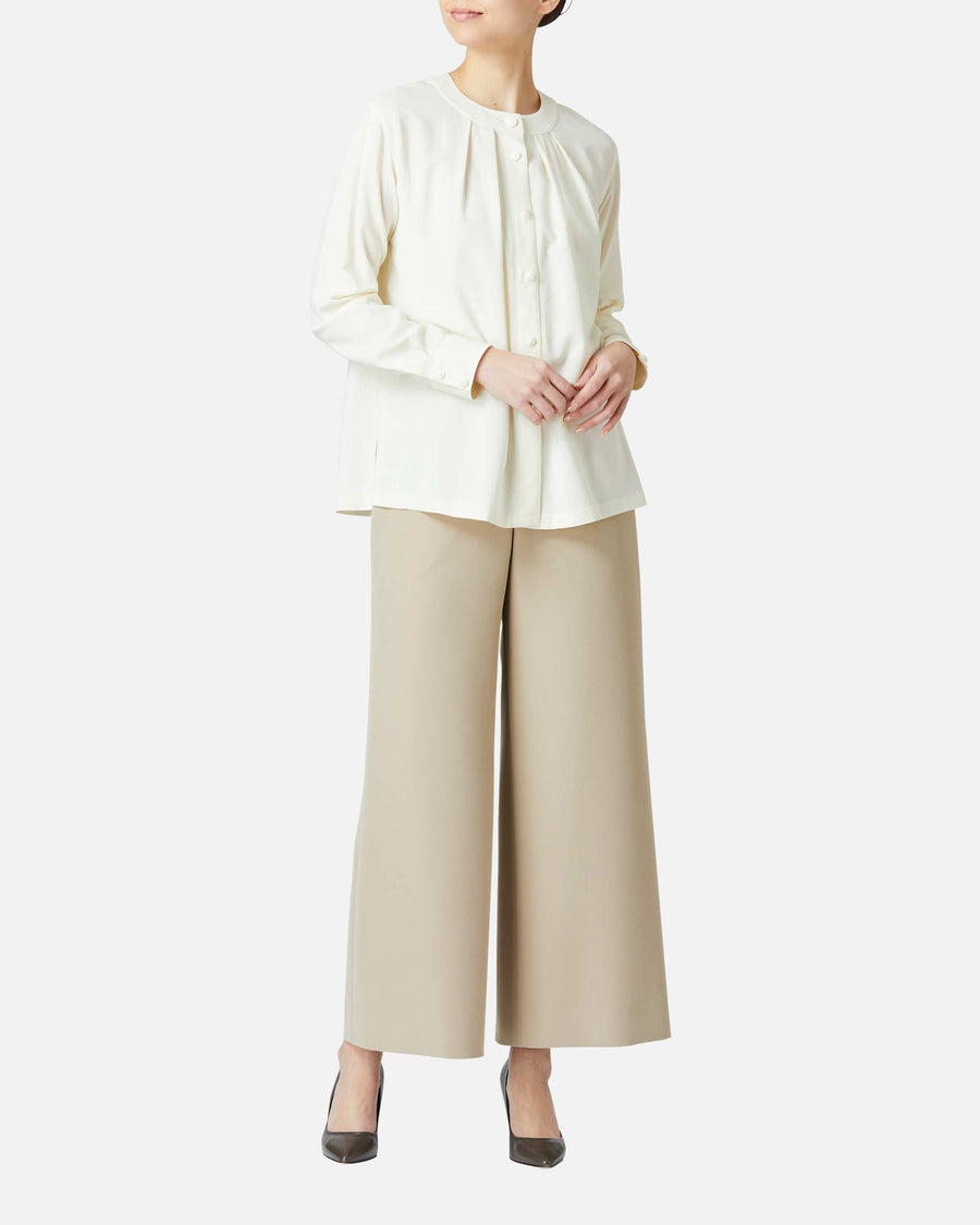 스트레치 크레페 와이드 팬츠 / Wide Stretch Crepe Pants