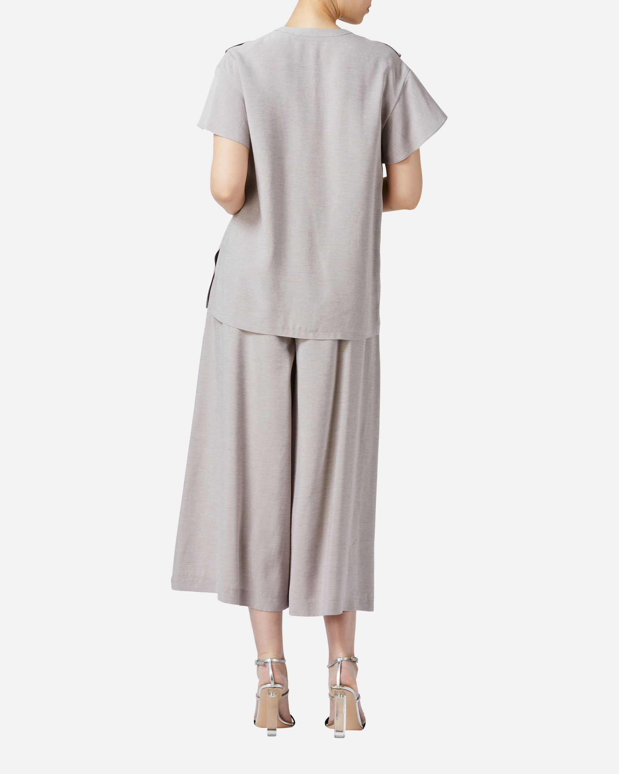 리본 개더 팬츠 / Gathered Waist Pants with Ribbon