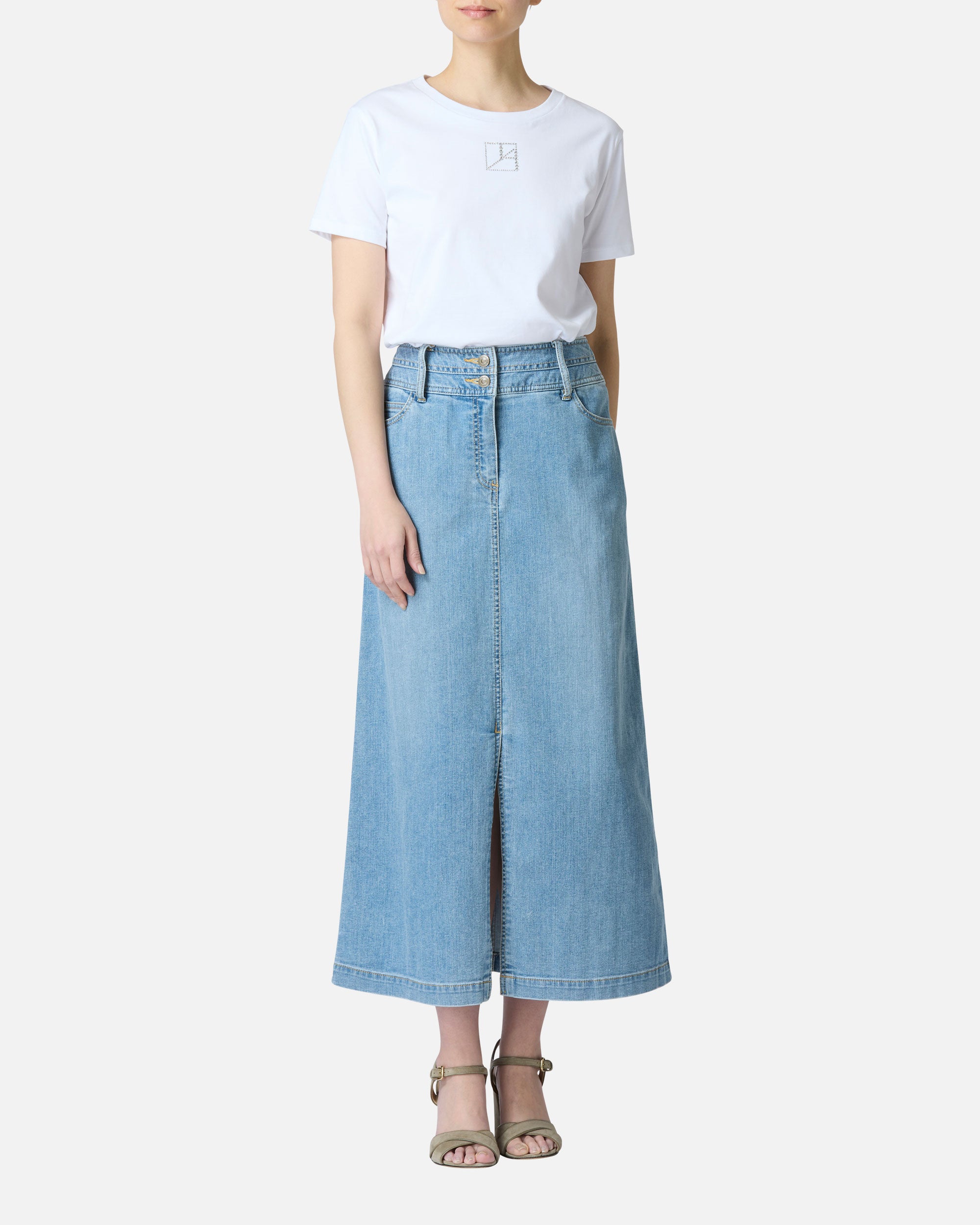 여름 데님 롱 스커트 / Summer Denim Long Skirt