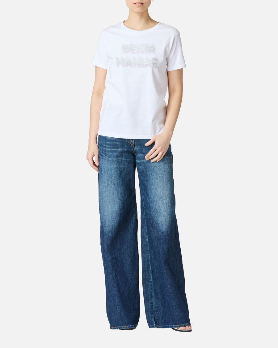 "Denim Maniac" 프린트 티셔츠 / "Denim Maniac" print T-shirt