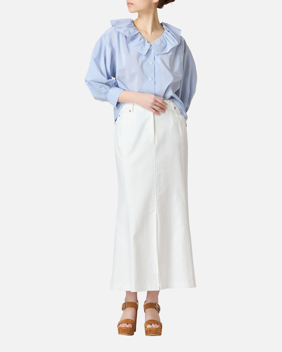 코튼 레이온 트윌 롱 스커트 / Cotton Rayon Twill Long Skirt