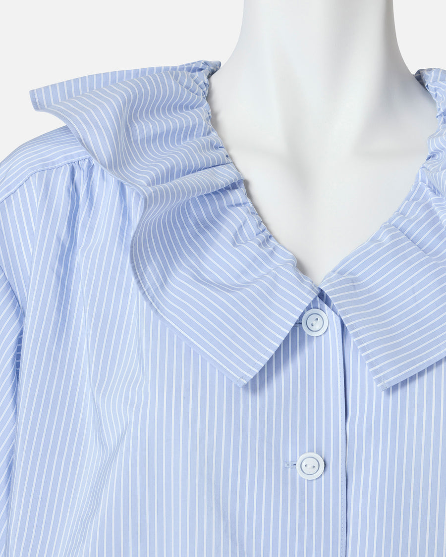 스트라이프 퍼프 슬리브 블라우스 / Puff Sleeve Stripe Blouse