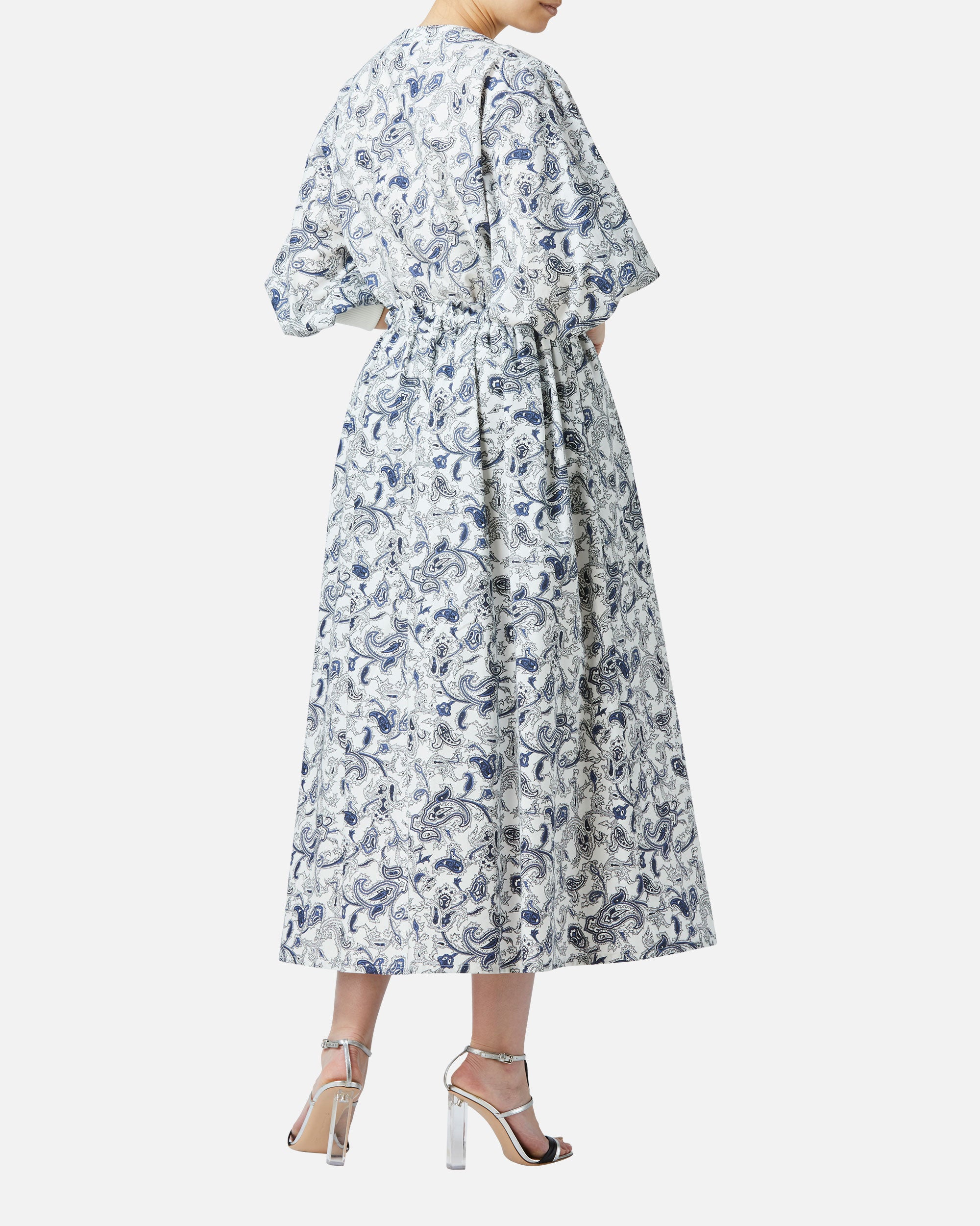 페이즐리 프린트 퍼프 슬리브 블라우스 / Puff Sleeve Blouse with Paisley Print