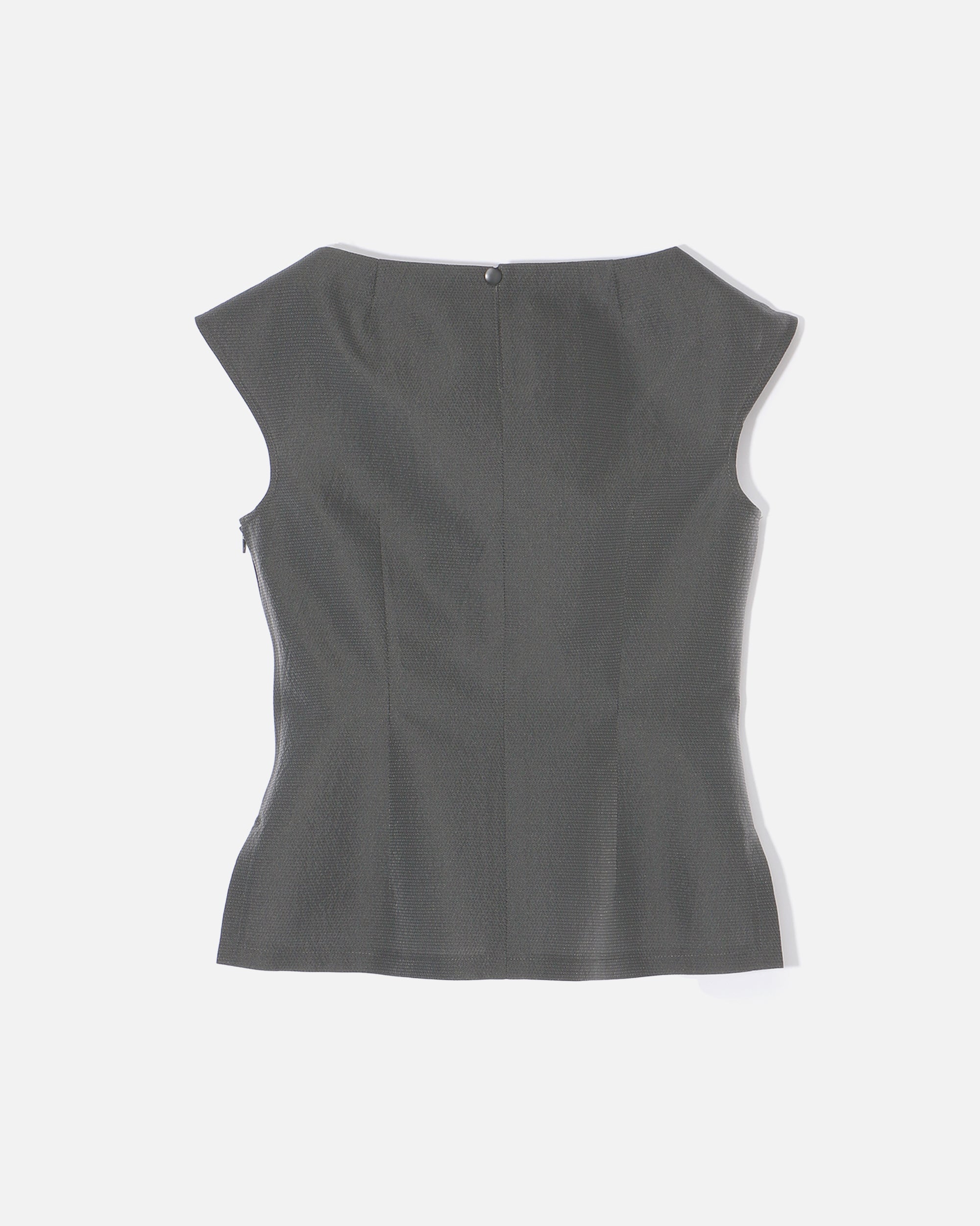 폴리 에스테르 나일론 자카드 리본이 달린 블라우스 / Polyester Nylon Jacquard Blouse with Ribbon
