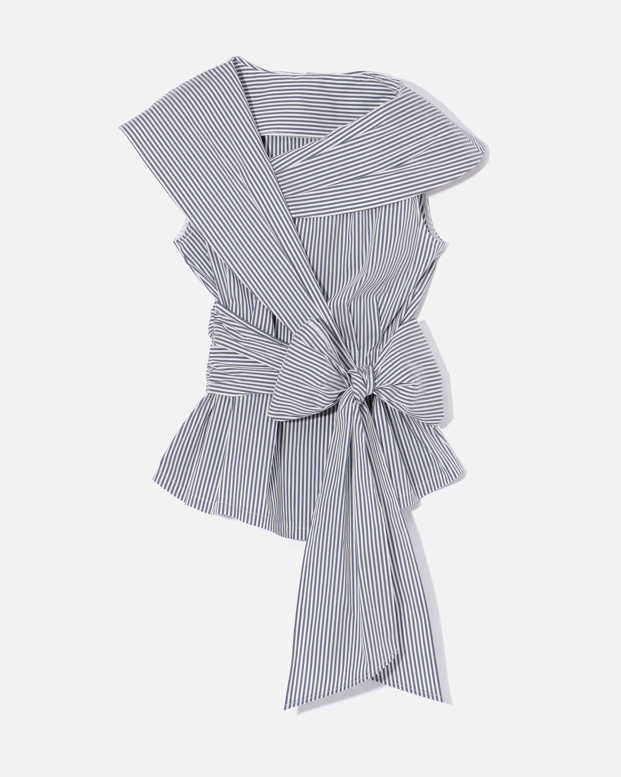 폴리에스테르 나일론 소프트 태프터 카슈쿠르풍 블라우스 / Cache-Coeur Style Polyester Nylon Soft Taffeta Blouse