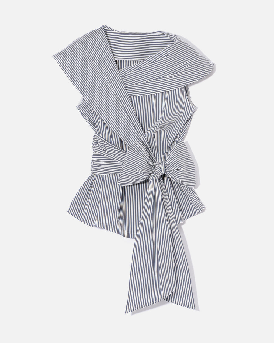 폴리에스테르 나일론 소프트 태프터 카슈쿠르풍 블라우스 / Cache-Coeur Style Polyester Nylon Soft Taffeta Blouse