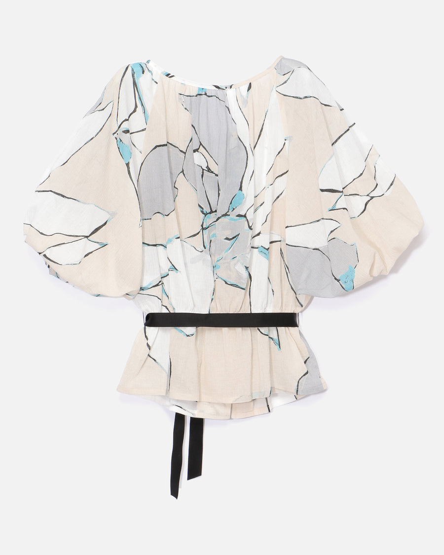 보타니컬 무늬 블라우스 / Botanical Print Blouse