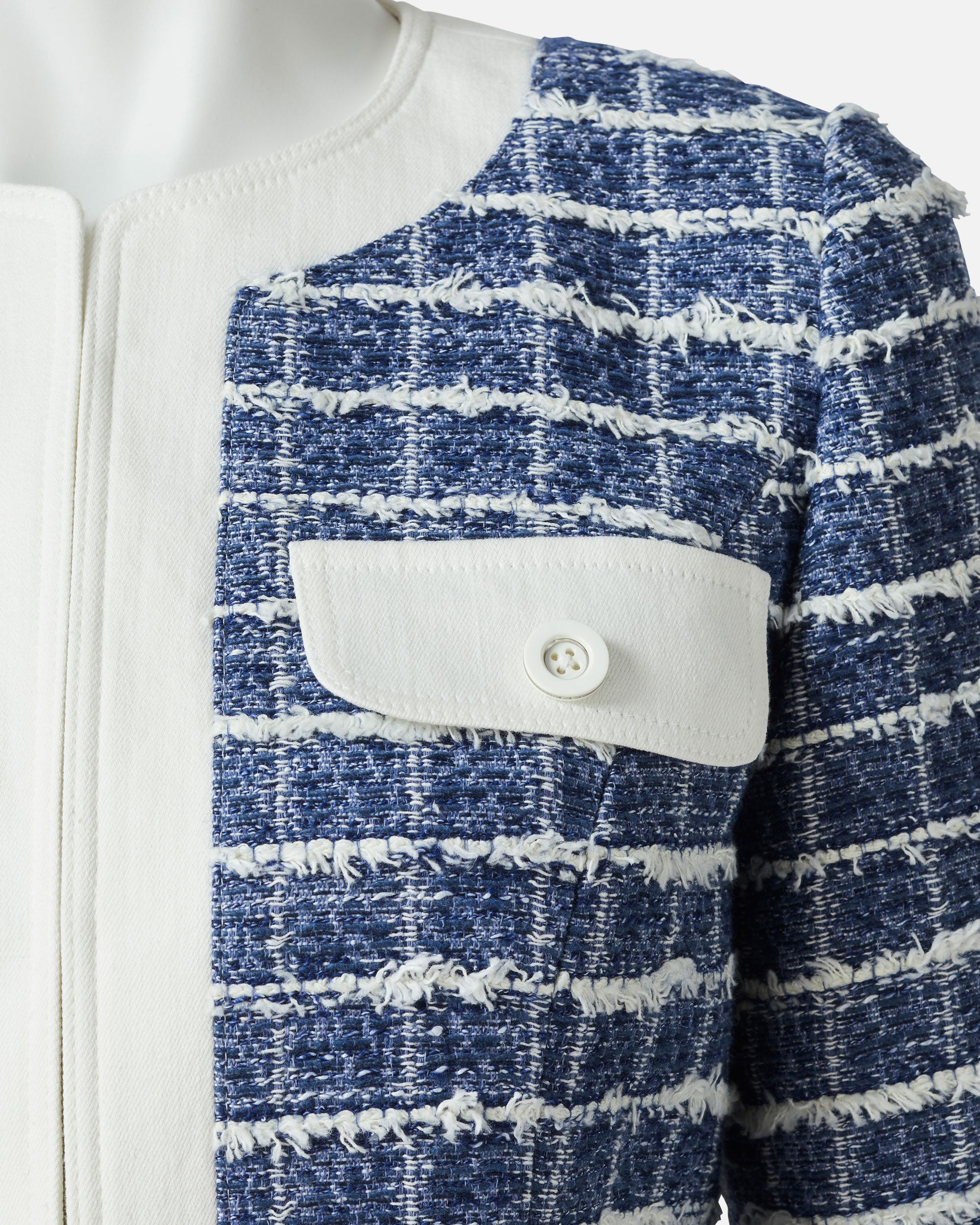 여름 트위드 × 데님 재킷 / Summer Tweed Denim Jacket