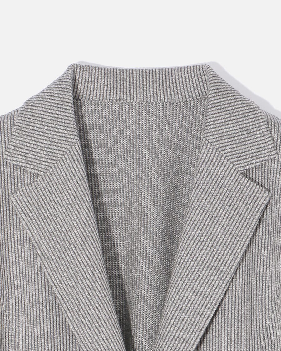 린넨 코튼 저지 원활한 재킷 / Linen Cotton Jersey Seamless Jacket