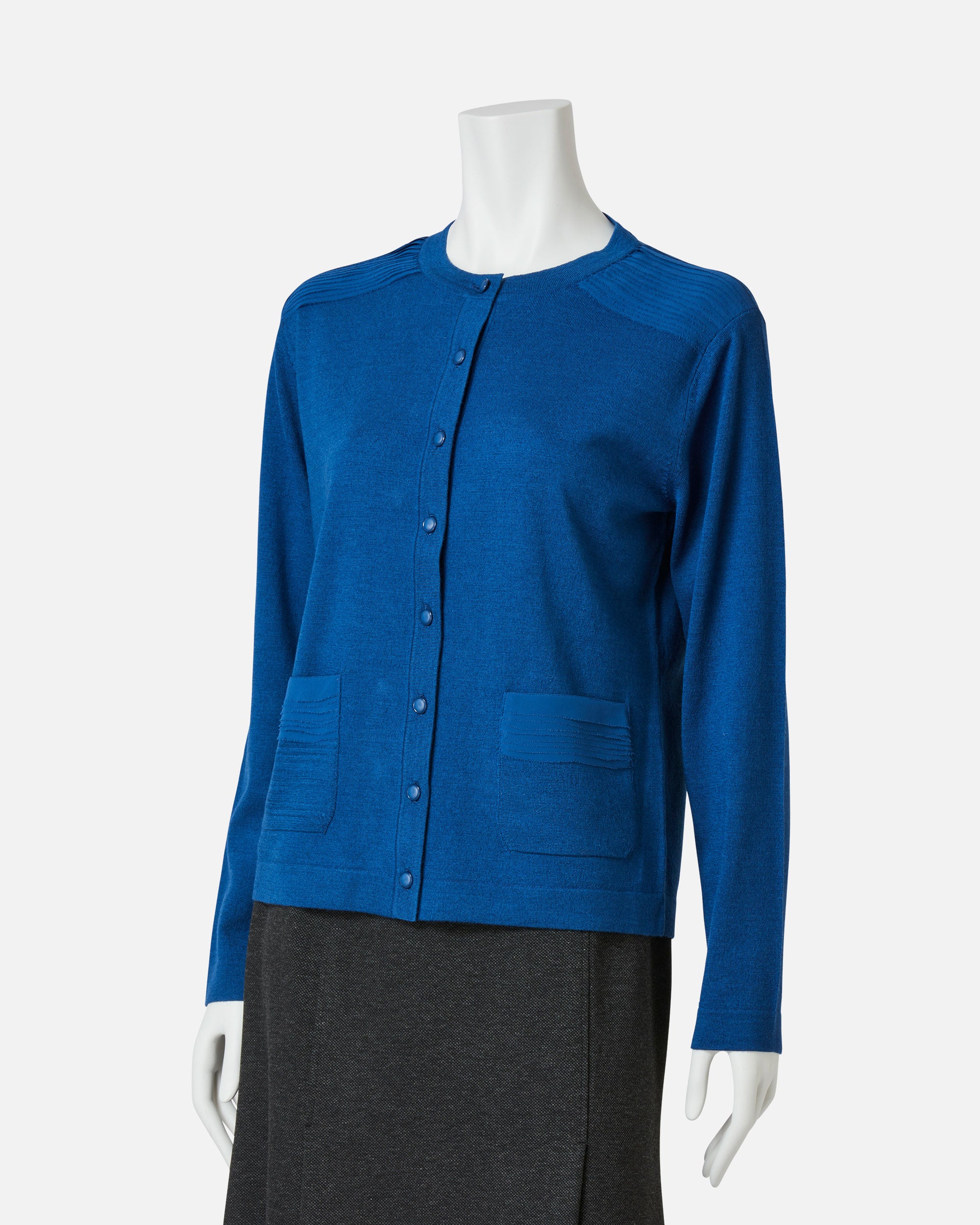 울 실크 프릴 니트 카디건 / Fringed Wool Silk Knit Cardigan
