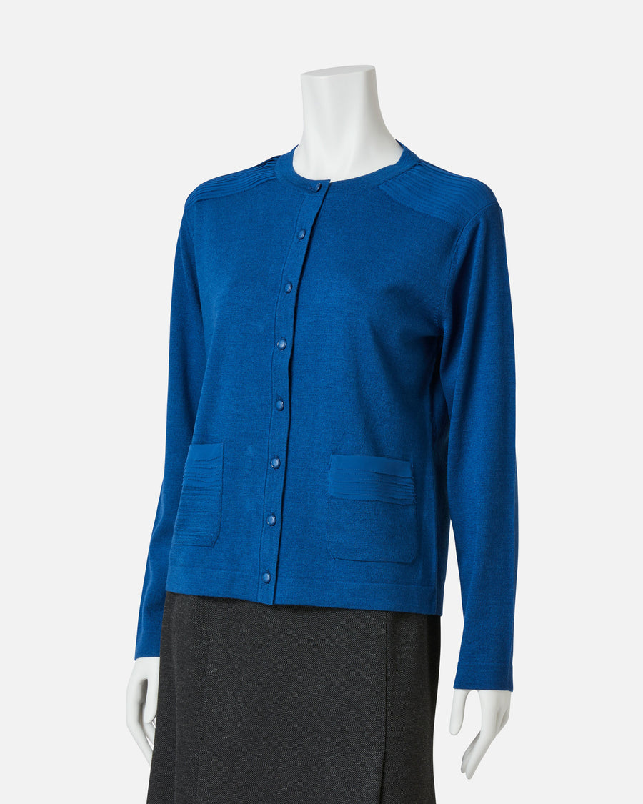 울 실크 프릴 니트 카디건 / Fringed Wool Silk Knit Cardigan