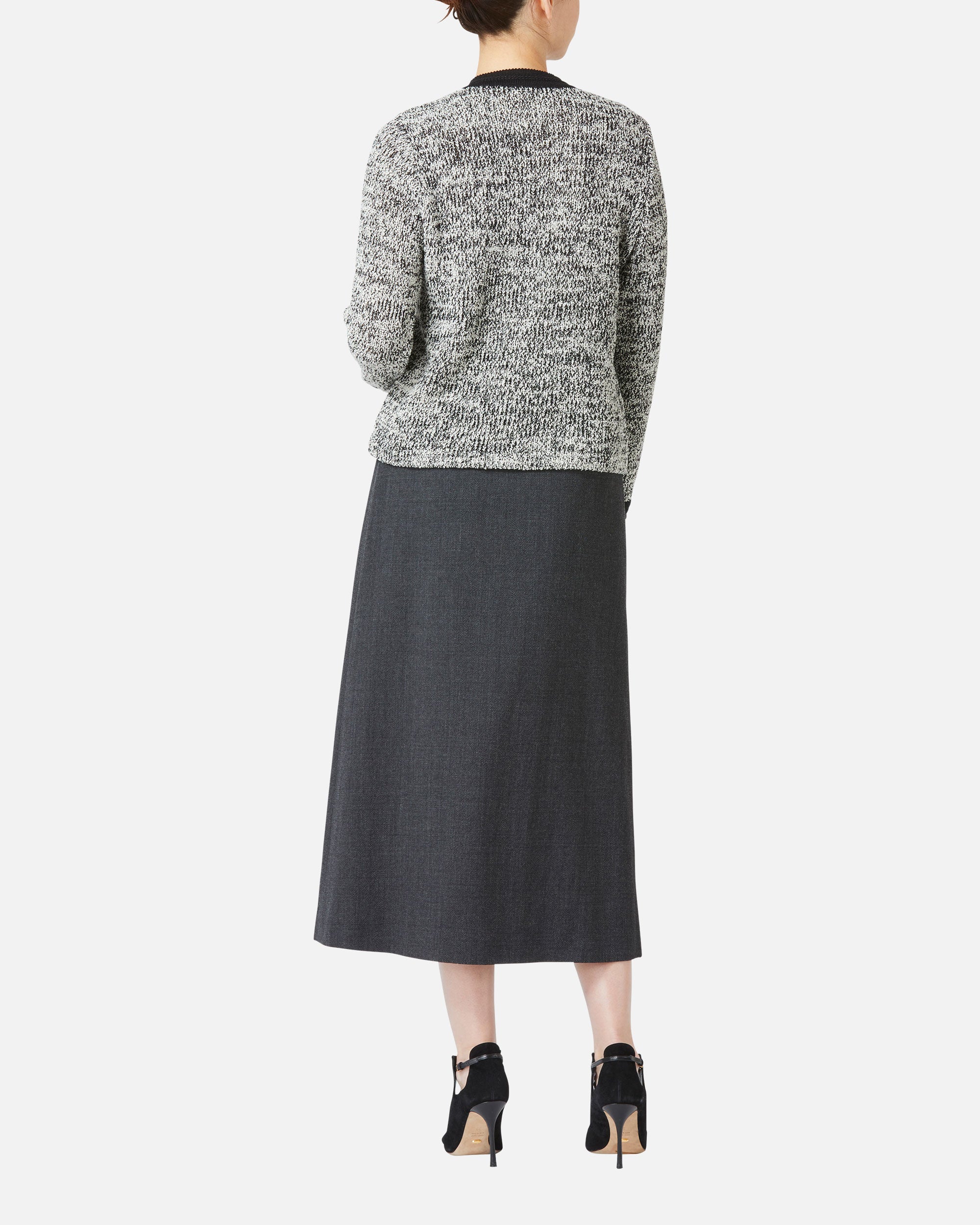 스트레치 크레이프 랩 스타일 스커트 / Stretch Crape Wrap Style Skirt