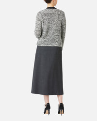 스트레치 크레이프 랩 스타일 스커트 / Stretch Crape Wrap Style Skirt