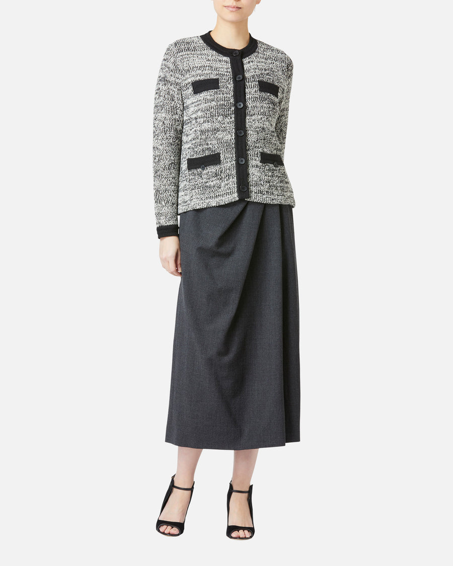 트위드 스타일 니트 재킷 / Tweed Style Knit Jacket