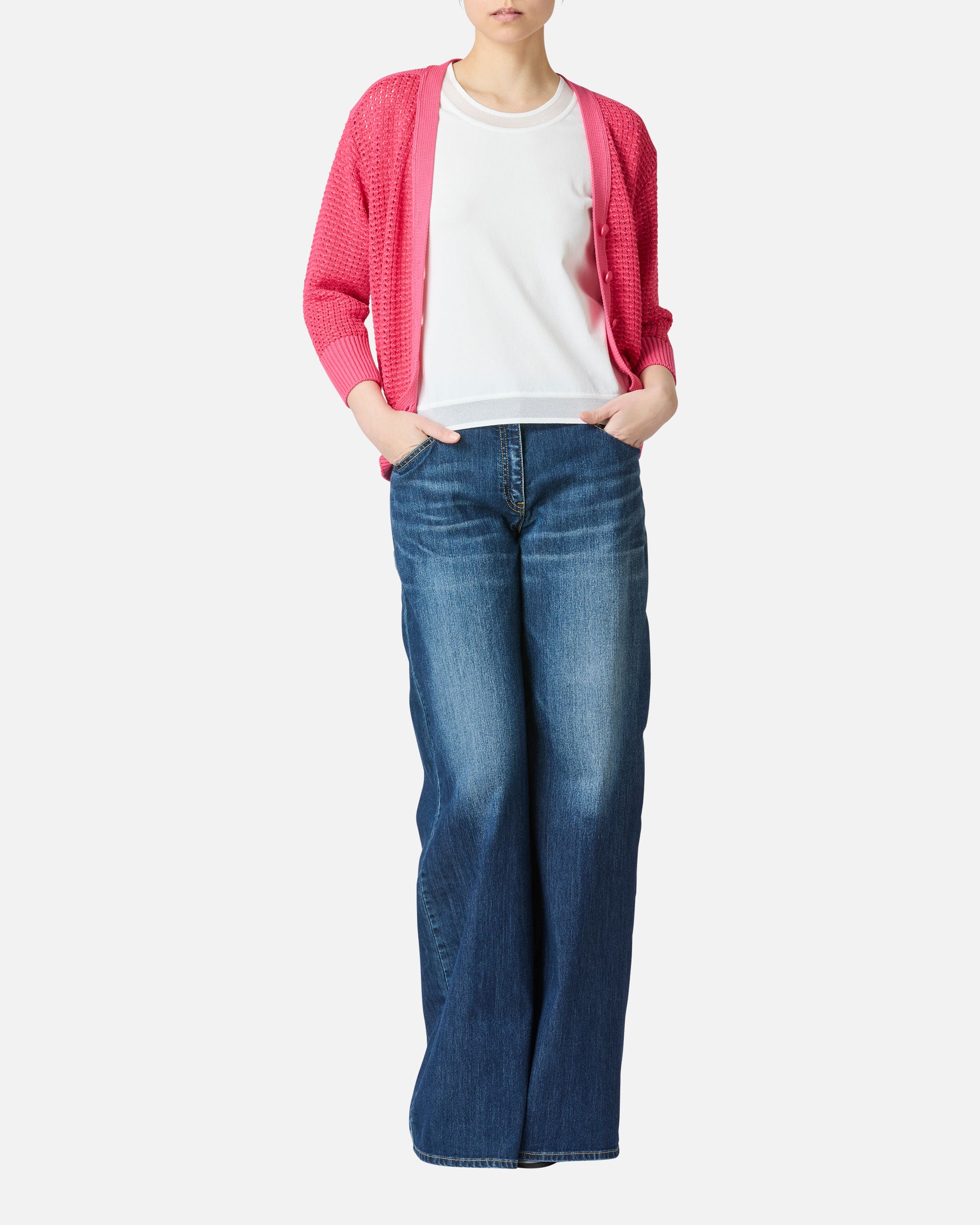 V 넥 가디건 / V-Neck Cardigan