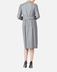 스트레치 샹브레 랩풍 원피스 / Stretch Chambray Wrap Style Dress