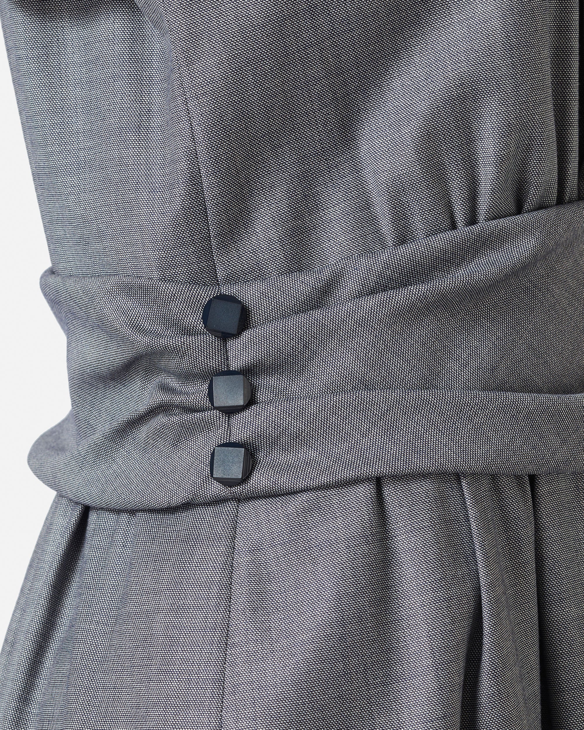 스트레치 샹브레 랩풍 원피스 / Stretch Chambray Wrap Style Dress